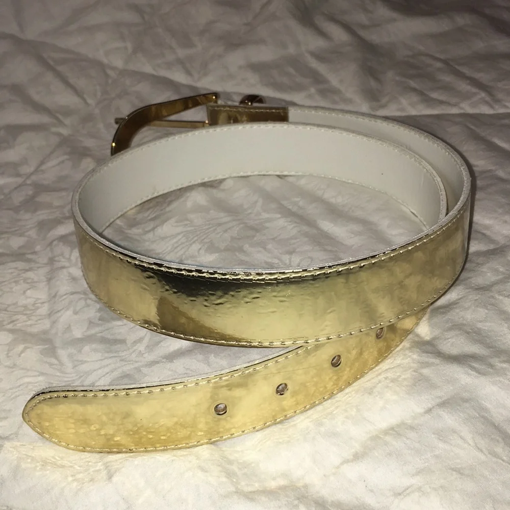 Metallic Gold Vintage Glam Belt Size M